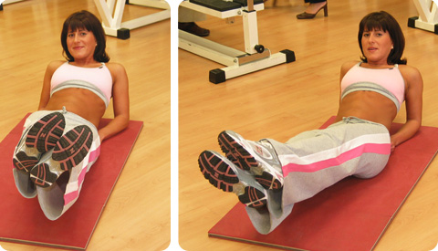 Lábemelés nyolcasokkal